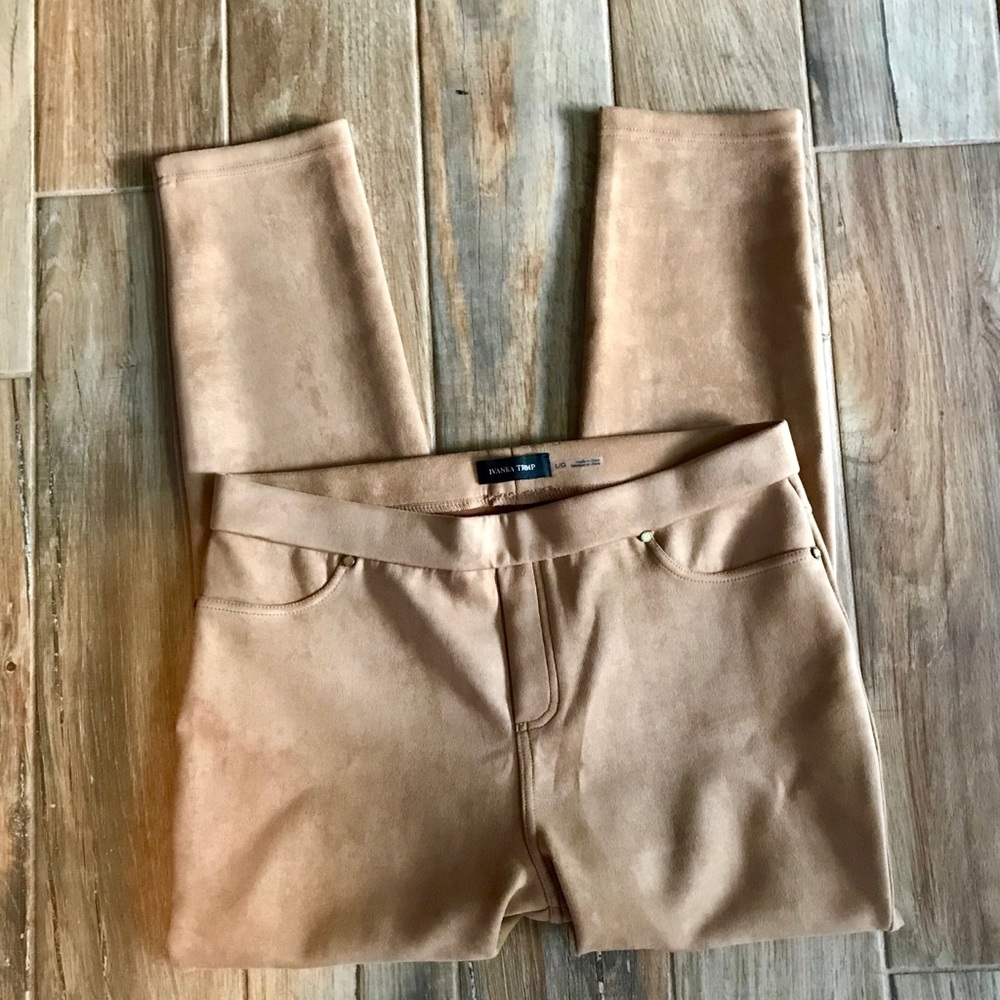 NWT Ivanka Trump camel colored faux suede